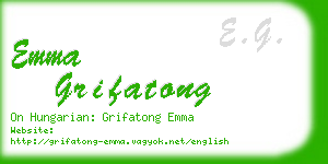 emma grifatong business card